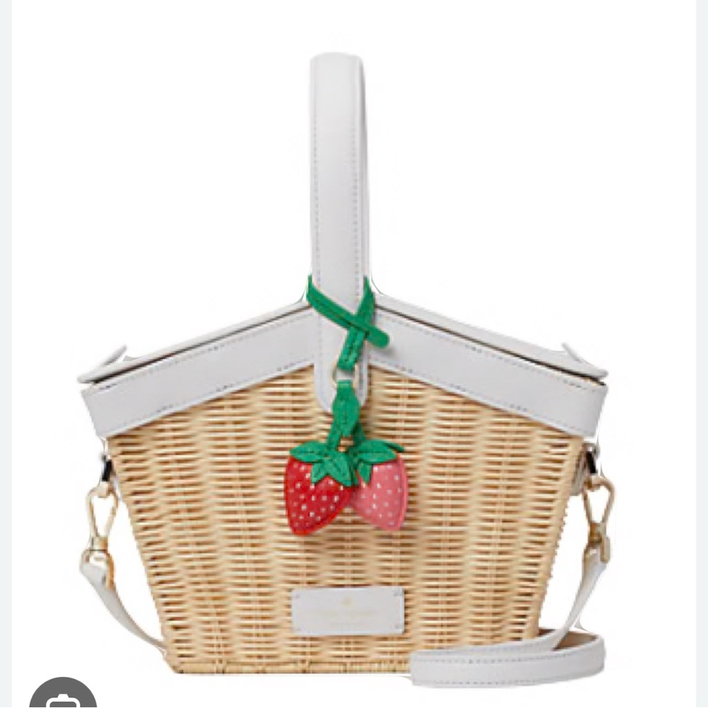 Kate Spade Picnic in the Park Wicker Basket Bag Purse NWT